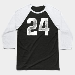 Rough Number 24 Baseball T-Shirt